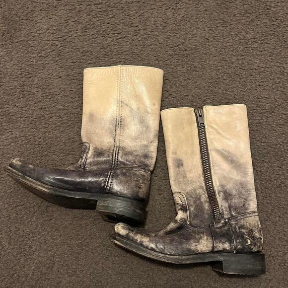 Frye faded distressed campus boots - Picture 4 of 8